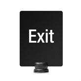 Signage for Lightweight Stanchion 8.5"W x 11"H Exit