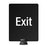 Signage for Lightweight Stanchion 11"W x 14"H Exit