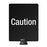 Signage for Lightweight Stanchion 11"W x 14"H Caution