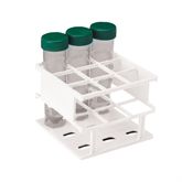 30mm Tube Racks Half Size - Holds 9 tubes - 4.3"L x 4.3"W x 3.3"H - Not available in Yellow