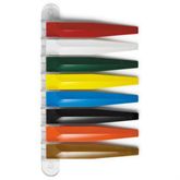 Room Status Indicators Primary Colors - 8-Flag - 13.25"H