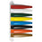 Room Status Indicators Primary Colors - 8-Flag - 13.25"H