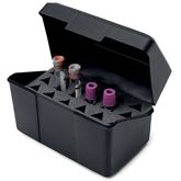 Plastic Box with Foam Tube Rack Plastic Box with Foam Tube Rack - 6.75"W x 4"D x 4.75"H