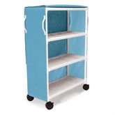 Standard 3-Shelf PVC Linen Cart Standard Three-Shelf Linen Cart - 40"W x 20"D x 48"H