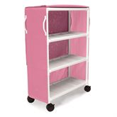 Standard 3-Shelf PVC Linen Cart Standard Three-Shelf Linen Cart - 40"W x 20"D x 48"H