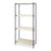 4-Shelf Plastic Mat Wire Shelving 30"W x 18"D x 72"H