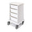 Courier Specimen Transport Cart 25"W x 22.25"D x 37"H