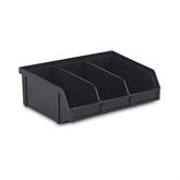 ESD Organizer Bin with Molded in Divider 8.8"W x 6.6"D x 2.9"H