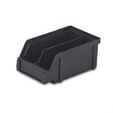 ESD Organizer Bin with Molded in Divider 4"W x 7"D x 2.9"H