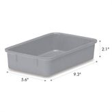 Freezer-Safe Storage Box 6.2"W x 9.8"L x 2.1"H