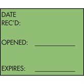 3-Line Label Gun Received On" 3-Line Labels