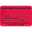 Blood Bank Labels UNCROSSMATCHED BLOOD FOR" - Red with black text - Includes blank areas to be filled in - 2.75"W x 1.75"H