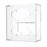 Side-Loading Acrylic Glove Dispenser Double - 10.125"W x 4.125"D x 10.75"H