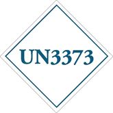 Transport Labels UN3373" Label - 2.25"W x 2.25"H