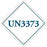 Transport Labels UN3373" Label - 2.25"W x 2.25"H