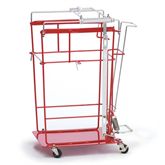 Large Hands-Free Sharps Cart Large Wire Cart - 15.25"W x 22.75"D x 31"H