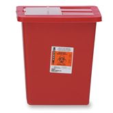 Small Hands-Free Sharps Cart 8gal Sharps Containers - 15.5"W x 11"D x 17.75"H