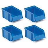 Phenolic Laminate Universal Accessories 4 Stacking Bins - Blue