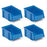 Phenolic Laminate Universal Accessories 4 Stacking Bins - Blue