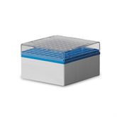 81-Cell Polycarbonate Box For 3mL-4mL Tubes - 3.18"H - Blue only