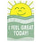 Award Stickers Sunshine: I Feel Great Today!