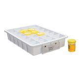 Urine Sample Tray with Labels Urine Sample Tray with Labels - 19.5"L x 13.5"W x 3.5"H