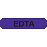 Heme/Coag Labels EDTA" - Purple with black text - 1.625"W x 0.375"H