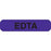 Heme/Coag Labels EDTA" - Purple with black text - 1.625"W x 0.375"H