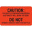 Urine Collection Labels CAUTION: THIS BOTTLE CONTAINS ACID WHICH WILL BURN THE SKIN..." - Orange with black text - 2.75"W x 1.75"H