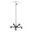 Spider Leg Stainless Steel IV Pole 4-Hook Top