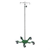 Spider Leg Stainless Steel IV Pole 4-Hook Top