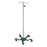 Spider Leg Stainless Steel IV Pole 4-Hook Top