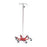 Heavy-Duty Spider Leg Stainless Steel IV Pole 4-Hook Top