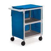 Narrow Linen Cart Two-Shelf - 31"W x 20"D x 37"H