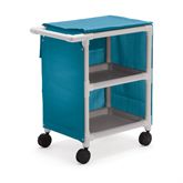 Narrow Linen Cart Two-Shelf - 31"W x 20"D x 37"H