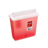 5 Quart Sharps Container 5qt - 10.75"W x 4.75"D x 10.5"H