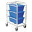 Aluminum Rack with Totes 3-Tote - 27"L x 19"W x 41"H