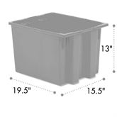 Nest-n-Stack Totes 15.5"W x 19.5"L x 13"H