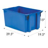 Nest-n-Stack Totes 19.5"W x 29.5"L x 15"H