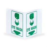 V-Shape Sign Eye Wash" Sign