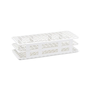 Medline 90-Place 13 mm Test Tube Racks - Test Tube Racks, 90-Place, 13 mm, White - MLAB13TRACKW