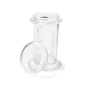 Medline Glass Slide Staining Jar - Glass Staining Jar for Five 25 mm x 75 mm Slides - MLAB5STJAR