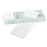 Medline Glass Microscope Slides - Microscope Slide, Ground 90° Edges, White Frosted - MLABSLIDEFW