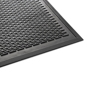 Millennium Mat Clean Step Black 48" x 72" Outdoor Scraper Mat - Clean Step Outdoor Rubber Scraper Mat, Polypropylene, Black, 48" x 72" - 14040600