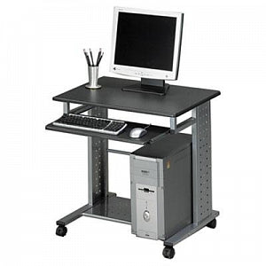 Mayline Eastwinds Series Empire Mobile PC Stations - Empire Mobile PC Cart, Anthracite, 29-3/4"w x 23-1/2"d x 29-3/4"h - 945-ANT