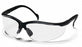 Pyramex Safety Venture II Eyewear - Venture II Safety Glasses, Black Frame, Clear Lens - IPX-SB1810S