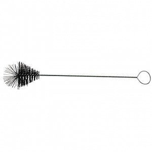 Midland Sci Flask Brush 50ml - Black Bristle Flask Brush with Fan Tip, 2-1/8" Dia. x 9" Overall Length - 1795-2