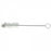 Midland Sci TstTbe Brush WhtBris FnTp - White Nylon Test Tube Brush with Radial Tip, 7/8" Dia. x 12" Overall Length - 1812