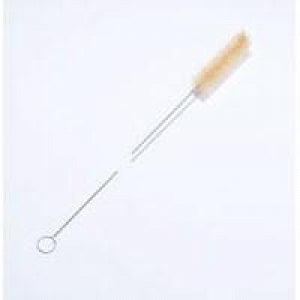 Justman Brush White Nylon Buret Brush - White Nylon Buret Brush with Fan Tip, 1/2" Dia. x 30" Overall Length - 1834