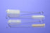 Midland Sci 10in Fan Tip Brushes - White Nylon Test Tube Brush with Fan Tip, 3/4" Dia. x 10" Overall Length - 1840